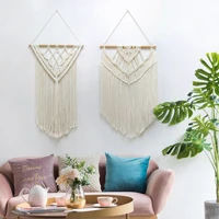 macrame tapestry handmade bohemian bedside living room background wall home homestay wall hanging