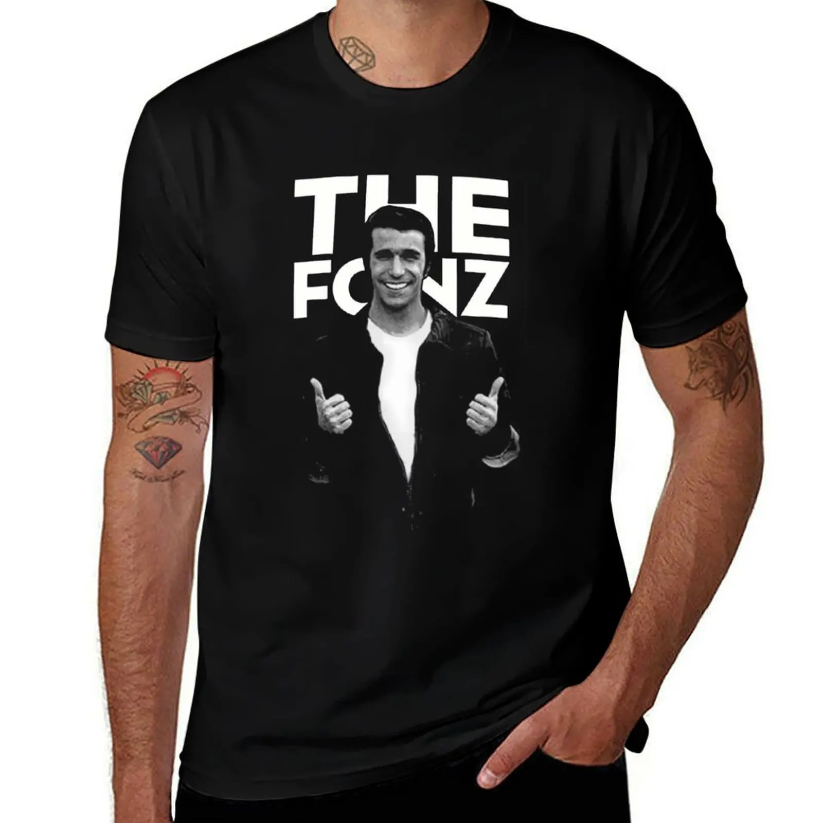 Фото Футболка Happy Days The Fonz, повседневная футболка с короткими рукавами №1
