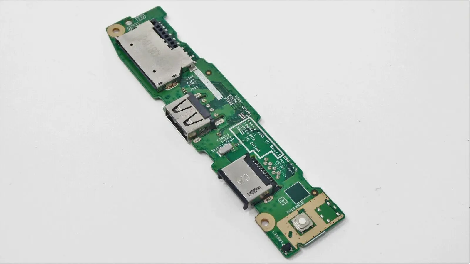 

FOR Dell Inspiron 14 5485 USB Ethernet Card Reader Power Button IO Board 40KC3 040KC3