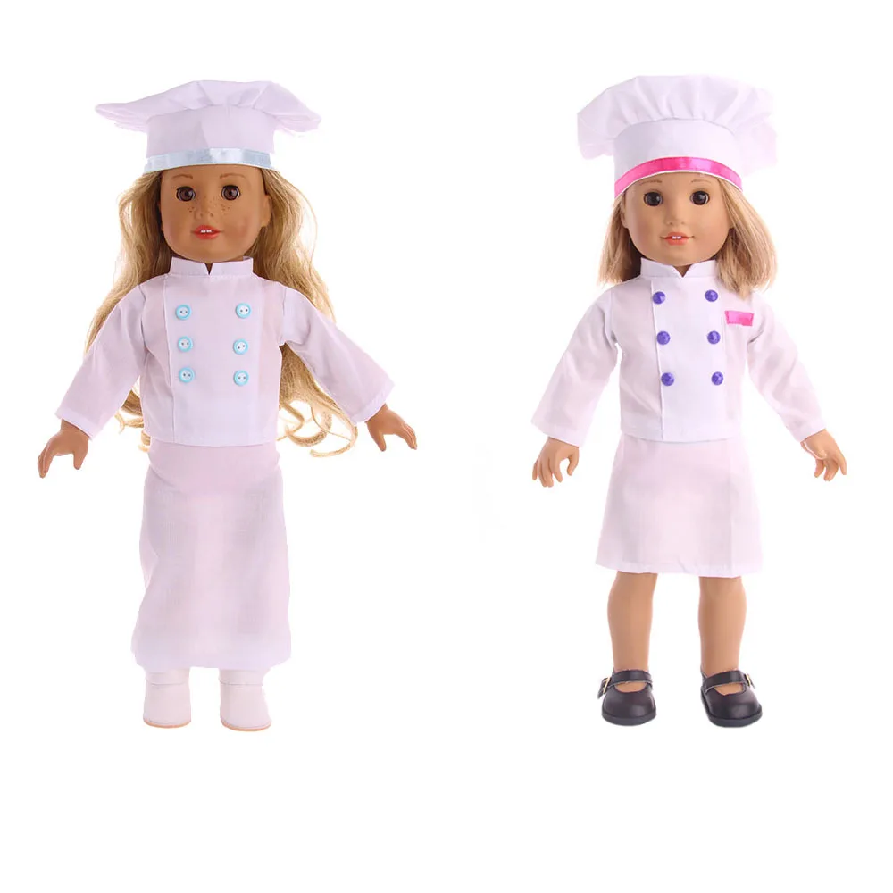 

18 inch American girl doll accessories chef professional clothing 43cm Xia Fu doll clothes
