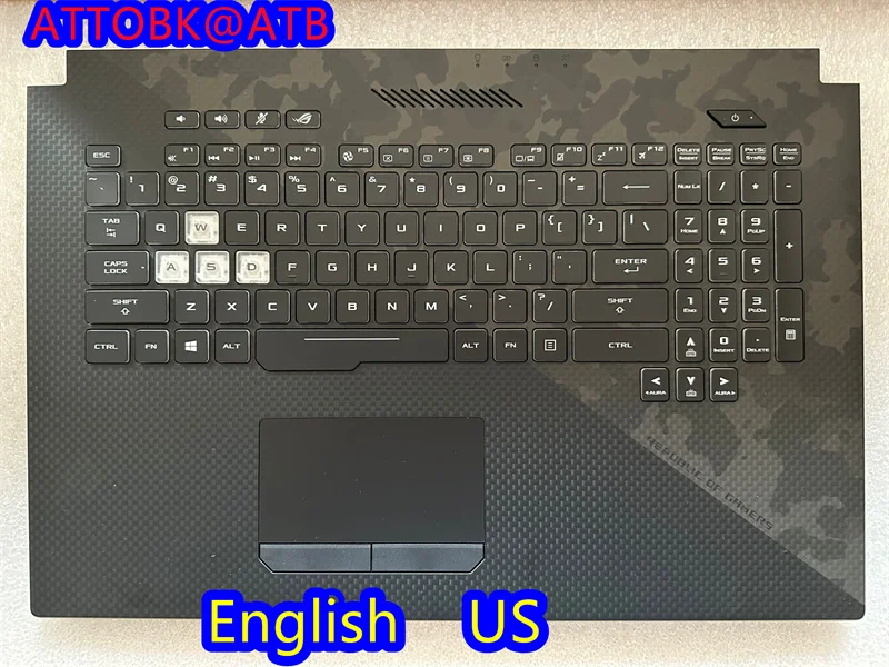 

New Russian/English Laptop Keyboard For ASUS ROG Strix Scar II GL704 PLUS S7CM GL704G GL704GM GL704GW GL704GV With Backlight