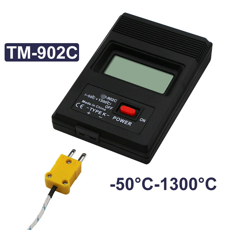 

-50C To 1300C Digital K Type High Temperature Meter Thermometer Sensor Thermocouple Probe Detector