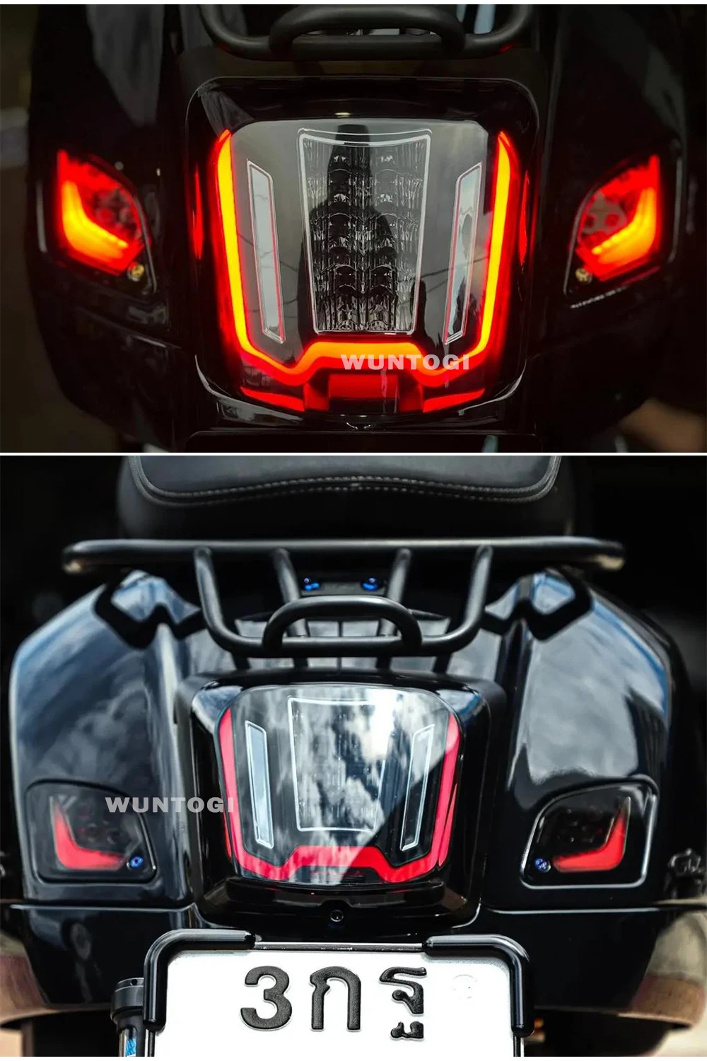 Задняя фара GTS300 светодиодный, задняя фара HPE Supertech GTV300, 6 дней для мотоцикла Vespa GTS 300, модель GTV300 светильник Dynamic