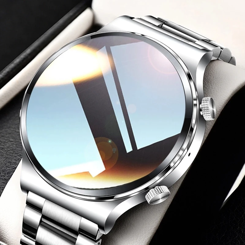 

2022 New Luxury Men's Smart Watch Sports watch Full Screen Touch Bluetooth call Heart rate monitoring IP68 waterproof For Huawei