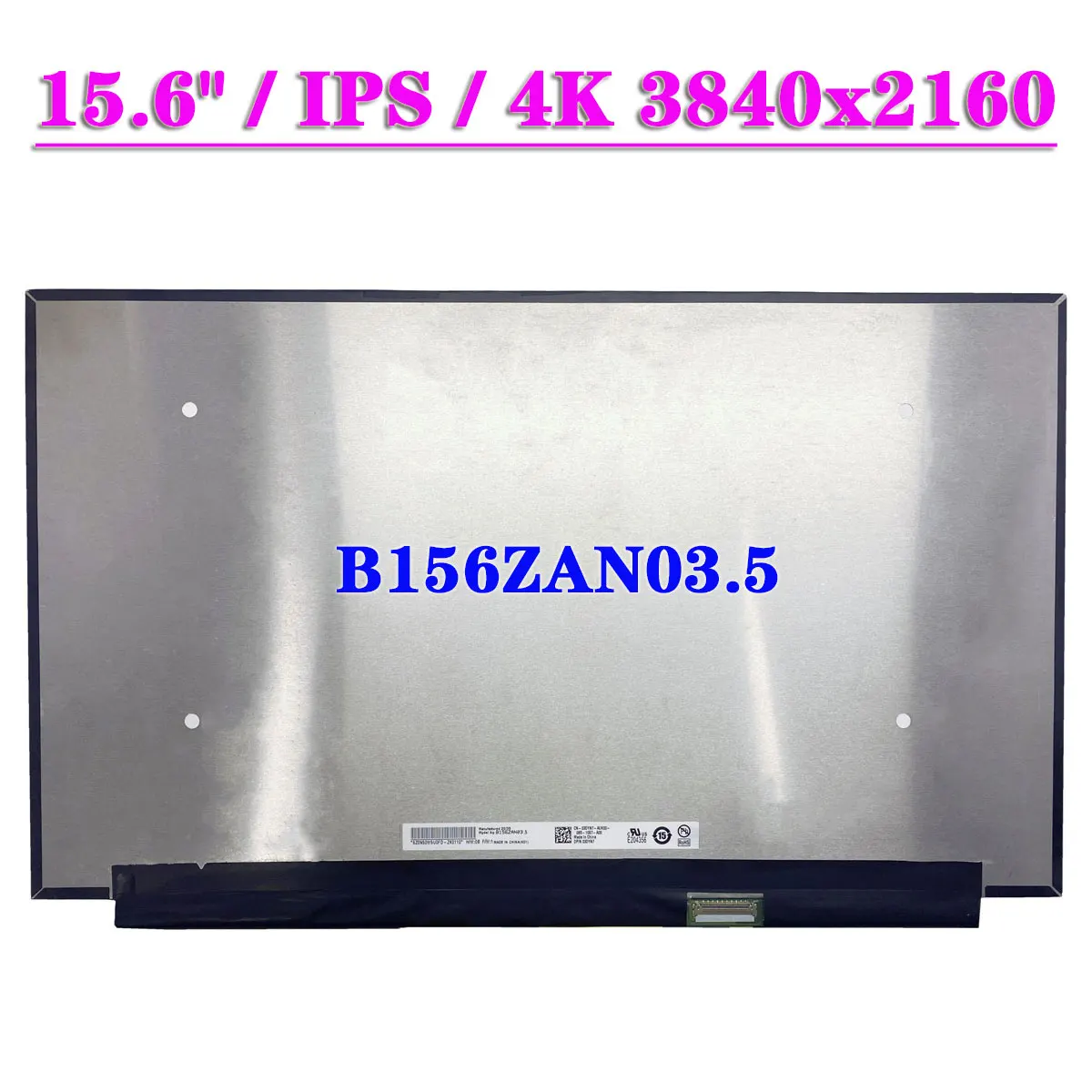 Матричная панель дисплея 15 6 дюйма B156ZAN03.5 UHD 3840x216 0 IPS 100% sRGB ЖК-экран для ноутбука 4K