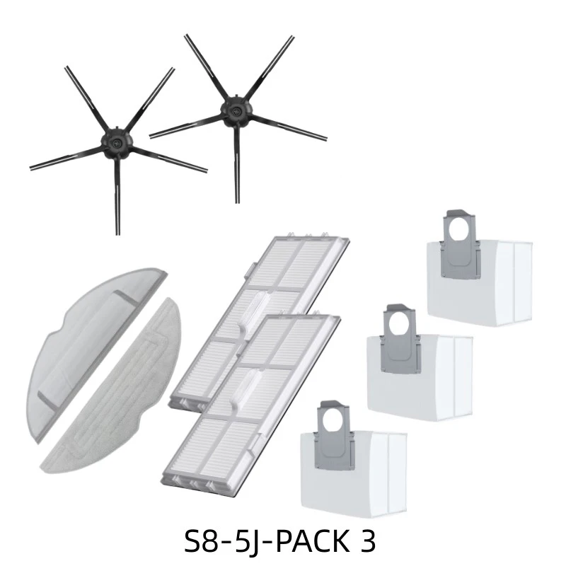 

Оригинальные аксессуары Roborock S8 Pro Ultra, боковая щетка, фильтр, швабра, ткань, мешки для пыли для Roborock S8/S8+, запасные части для пылесоса