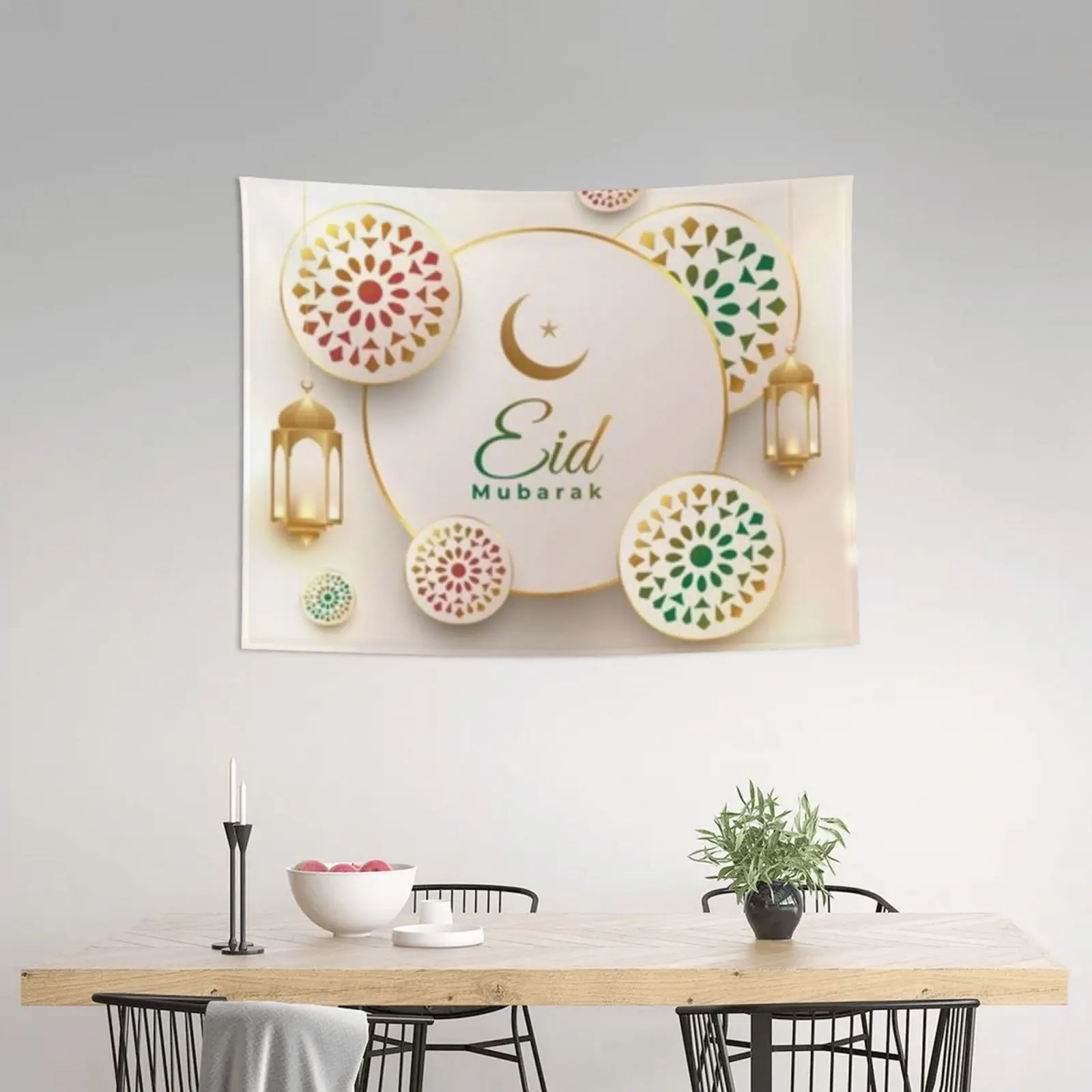 

ИД Мубарак гобелен комната подвесное украшение мусульманский фестиваль Рамадан Настенная картина подарок