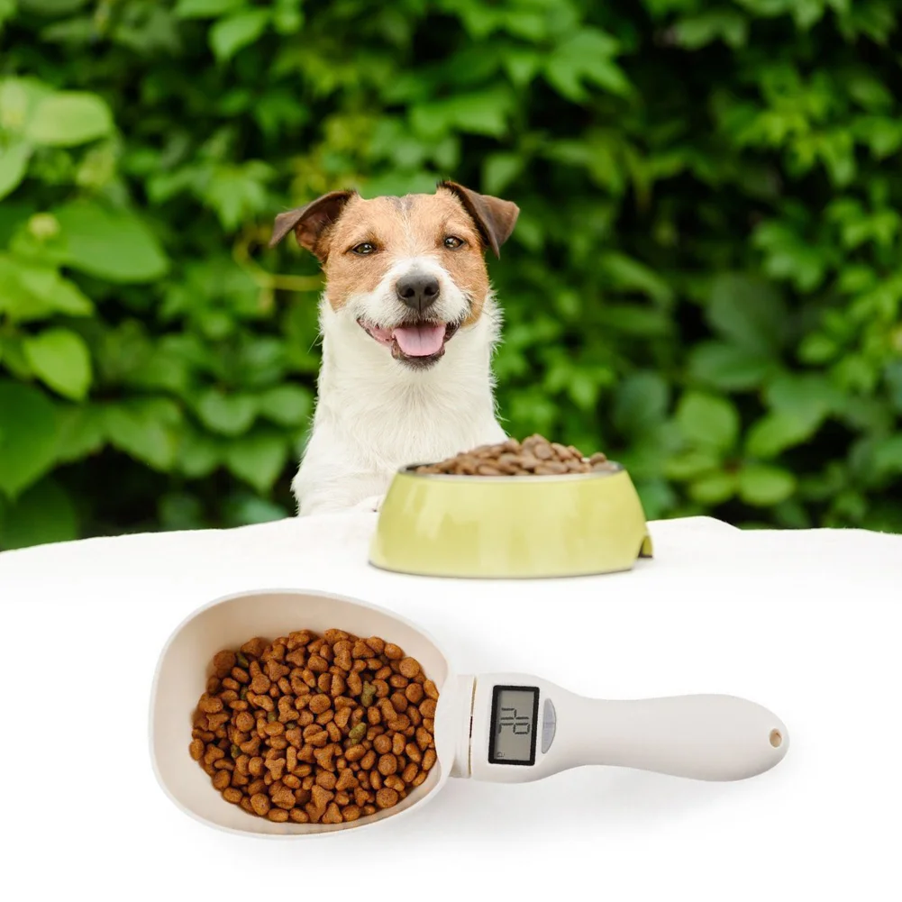 

Cat Cereals Scale Weighing Meter Electronic Dogs Pet Food Weighing Spoon Measuring Scoop Feeding Tools Kitchen Gadget