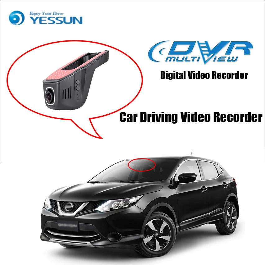 

YESSUN for Nissan Qashqai Car DVR Driving Video Recorder Mini Control APP Wifi Camera Registrator Dash Cam Night Vision