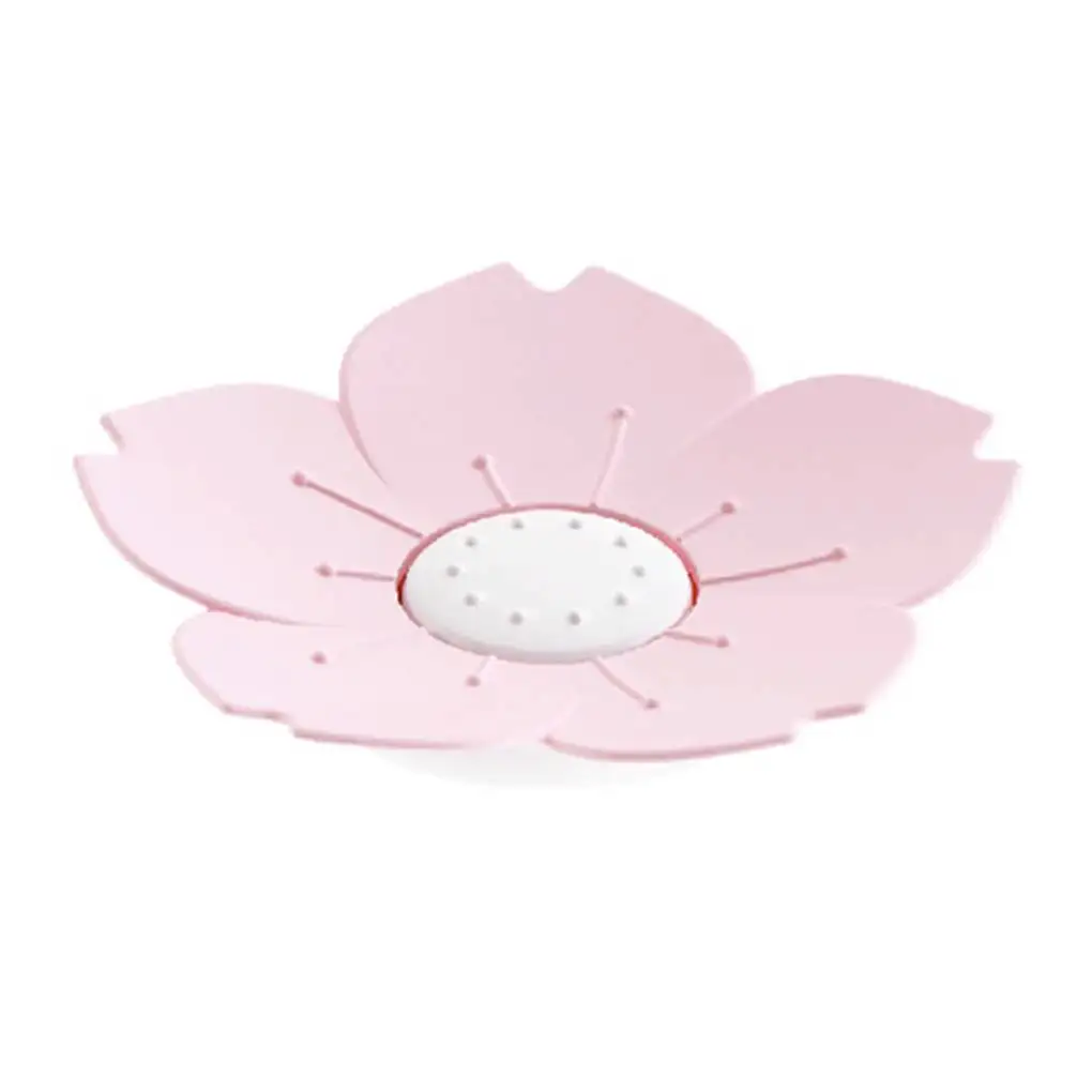 

Draining Cherry Blossom Soap Dish Soap Box Plate Flower Cherry Blossom Soap Plastic Box Holder