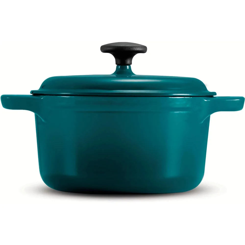

3.5-Quart Enamled Cast Iron Dutch Oven with Self Lid Cast Iron Pot Cast Iron Cookware Nonstick
