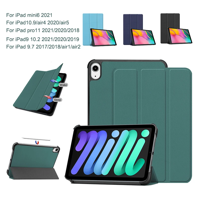 

Flip Smart Cover For iPad 2th 3th 4th 5th 6th 7th 8th 9th 10th Generation Case For iPad Mini Air Pro 7.9 9.7 10.2 10.5 10.9 11
