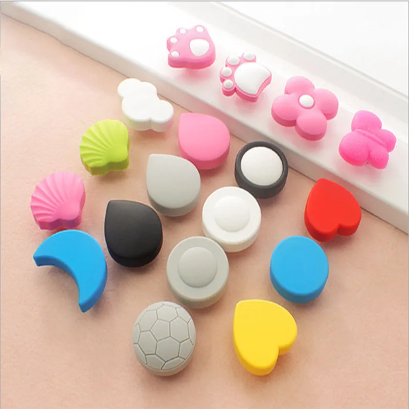 

NEW Soft Rubber Knobs Kids Dresser Knobs Pulls Children Room door knob Cartoon door handles Furniture handles for children