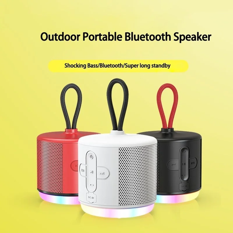 

New Mini High Quality Speaker Bluetooth Audio Fashion Portable Wireless Outdoor Sound Column Music Center Super Bass Subwoof