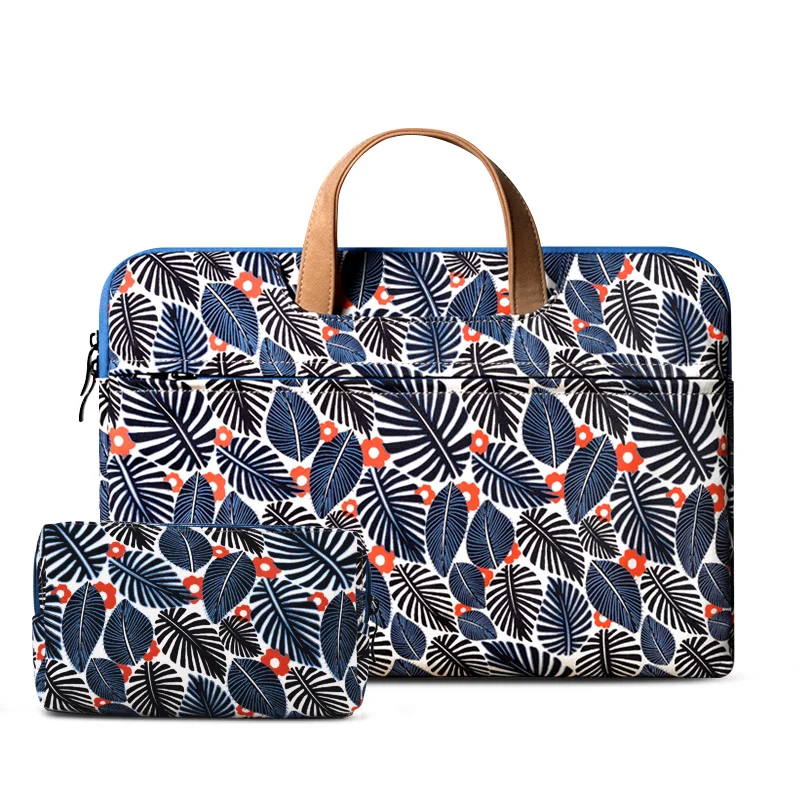 

Cute Personality Fashion Computer Handbag Briefcase Printing Cartoon Notebook Protective Cover for Women Multifunctional Tote