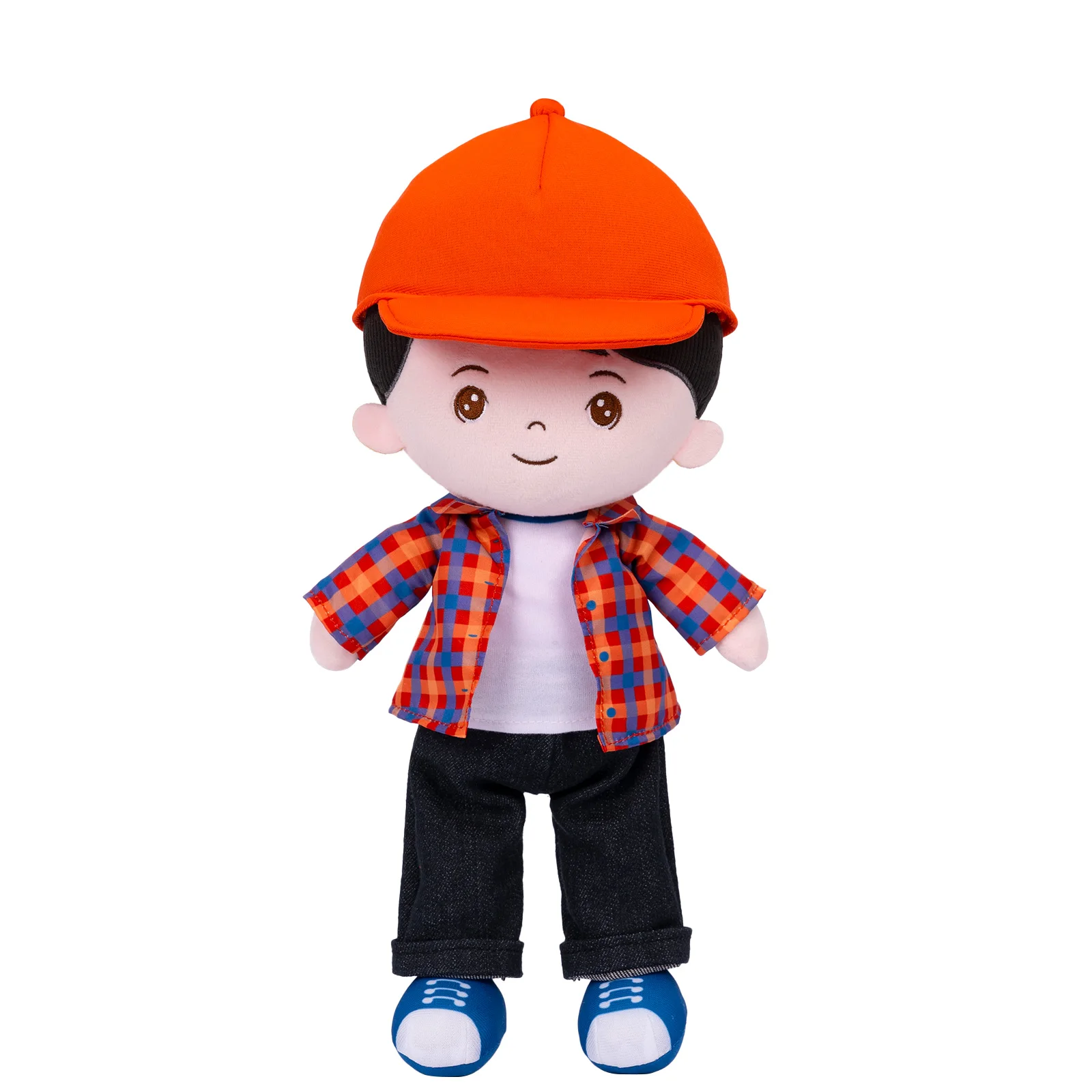 

Кукла Плюшевая Starpony 15 дюймов, мягкая тряпичная рубашка красного цвета с шапкой для мальчиков, машинная стирка, плюшевая игрушка, рождественский подарок