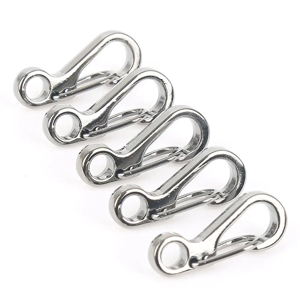 

10PC Aluminum Carabiner D-Ring Key Chain Clip Snap Hook Karabiner Camping Keyring Multifunctional Accessories For Hiking 2021