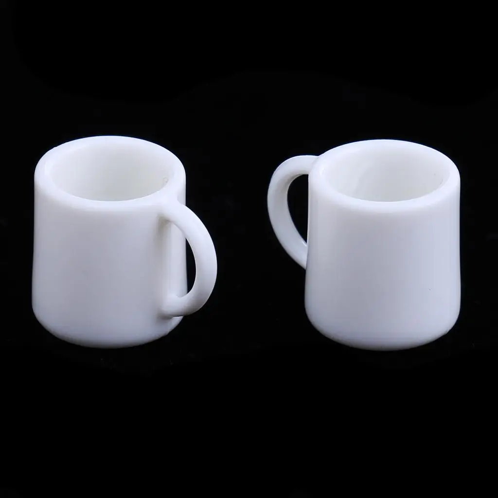 4x 1/12 Миниатюрные аксессуары для кукольного домика-4 шт. пластиковые кружки-чашки