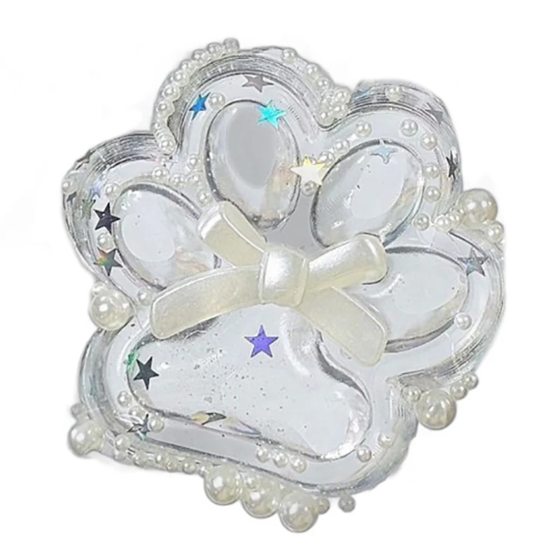 Прозрачный жемчуг бант кошачий коготь круассан сжимаемые игрушки супер мягкая