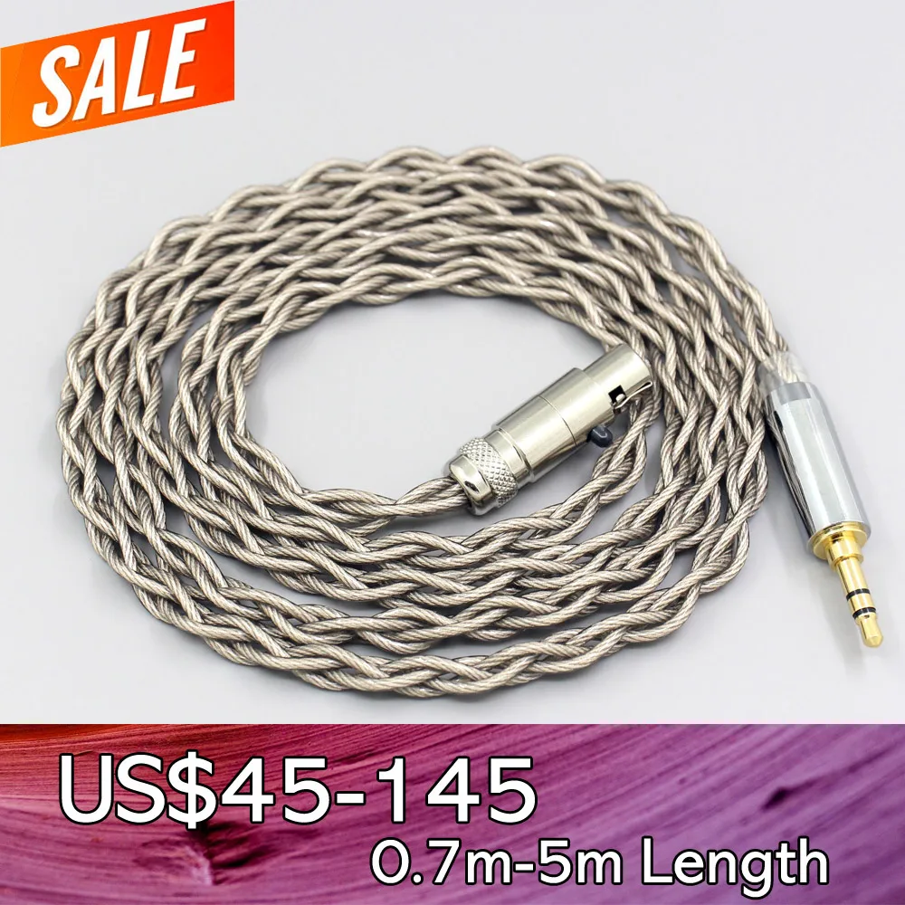 

99% Pure Silver + Graphene Silver Plated Shield Earphone Cable For AKG K553 MKII MK2 K141 MKII MK2 K240 STUDIO K702