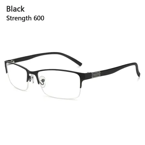 Мужские портативные деловые очки с квадратной оправой, очки для близорукости, винтажные металлические ультралегкие очки в оправе, очки для ухода за зрением