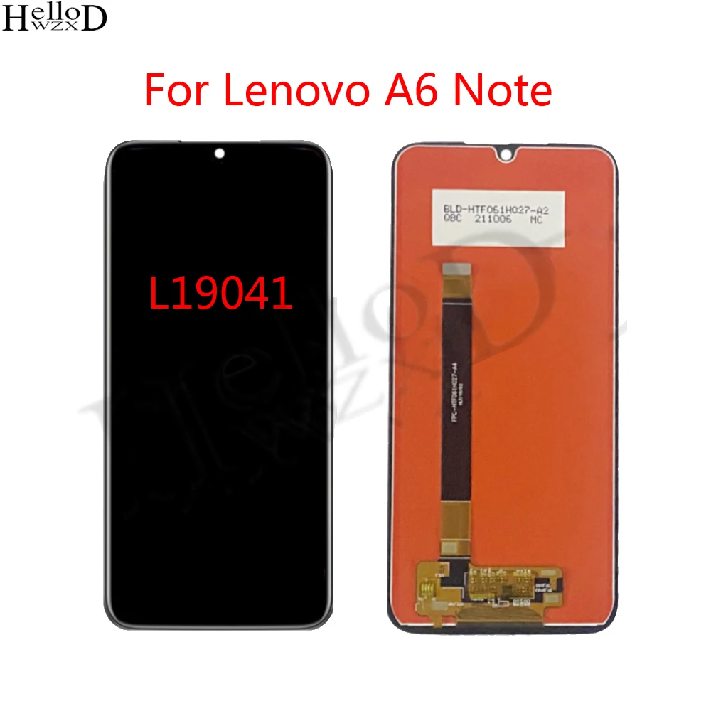 

6.09inch Tested Full Screen LCD Display For Lenovo A6 Note L19041 Display LCD Touch Screen Digitizer Assembly Parts