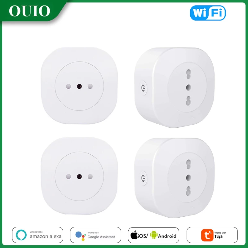 

Смарт-розетка Беспроводная с Wi-Fi, совместимая с Alexa Google Home