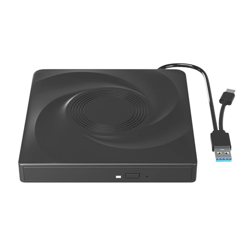 Внешний привод CD/DVD Портативный CD DVD +/-RW Оптический Плеер Устройство чтения USB 3.0 и