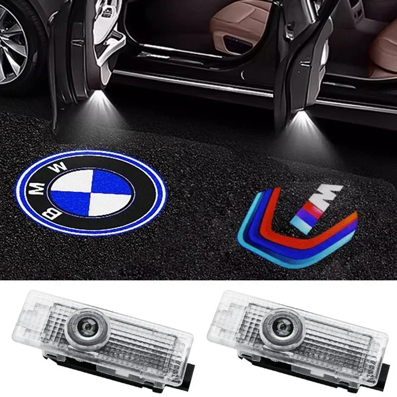 2 шт. светодиодная лампа для дверей автомобиля проектора BMW X5 E70 E60 F10 F20 F30 X3 X6 Z E90 E92