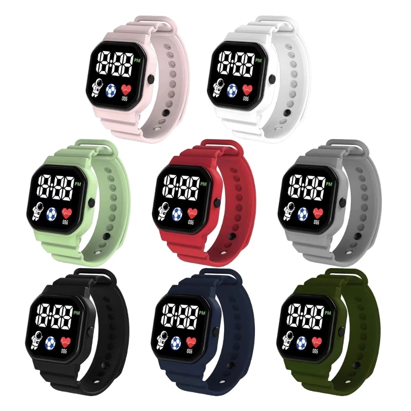

Astronaut Electronic Watch Children Watch LED Display Fashion Watch Square Cute Fashion Electronic Watches Lightweight Dropship