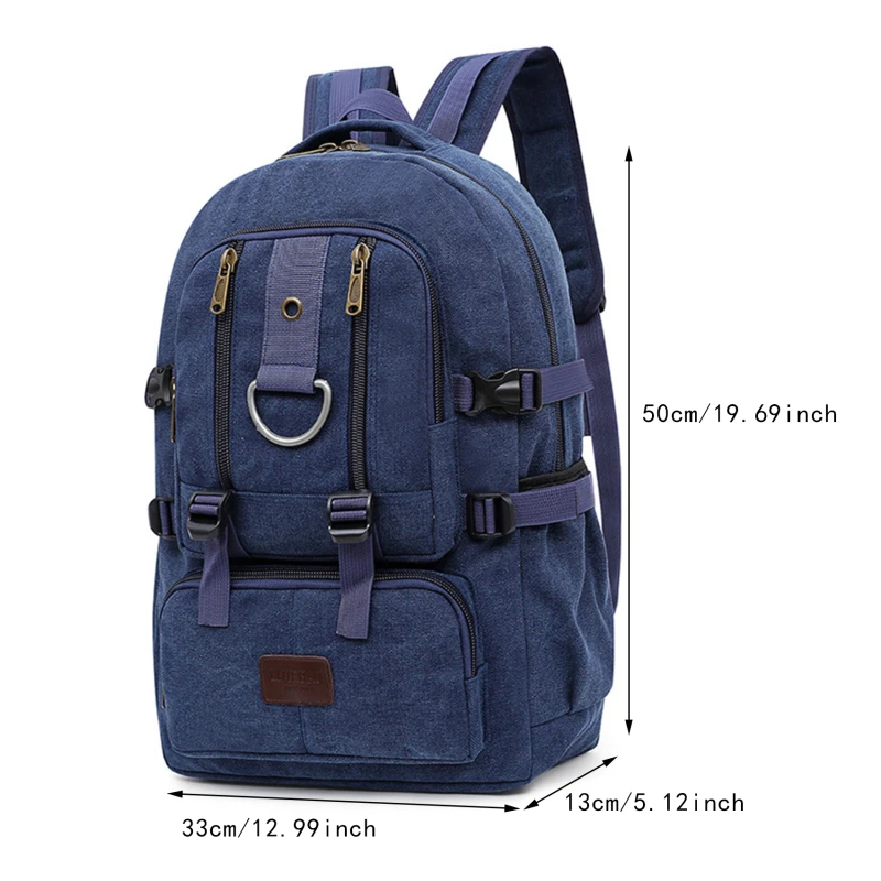 

Large Capacity School Bag Laptop Backpack 2023 Bagpack Boy Men Backpack Canvas Backpacks Vintage Male Travel Bag