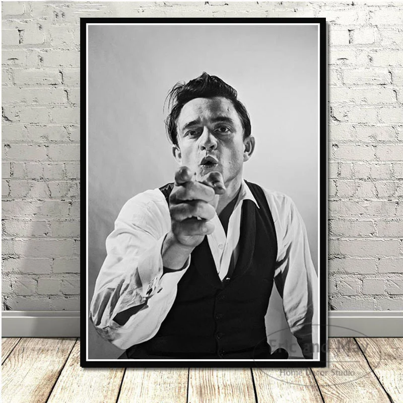 Постеры на холсте с изображением музыкальной группы Джонни наличные ВИНТАЖНЫЙ