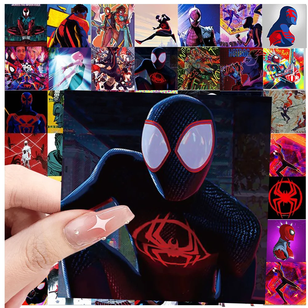 

10/20/40/80pcs Disney Marvel Spider Man: Across the Spider-Verse Waterproof Stickers Skateboard Laptop Phone Decoration Sticker