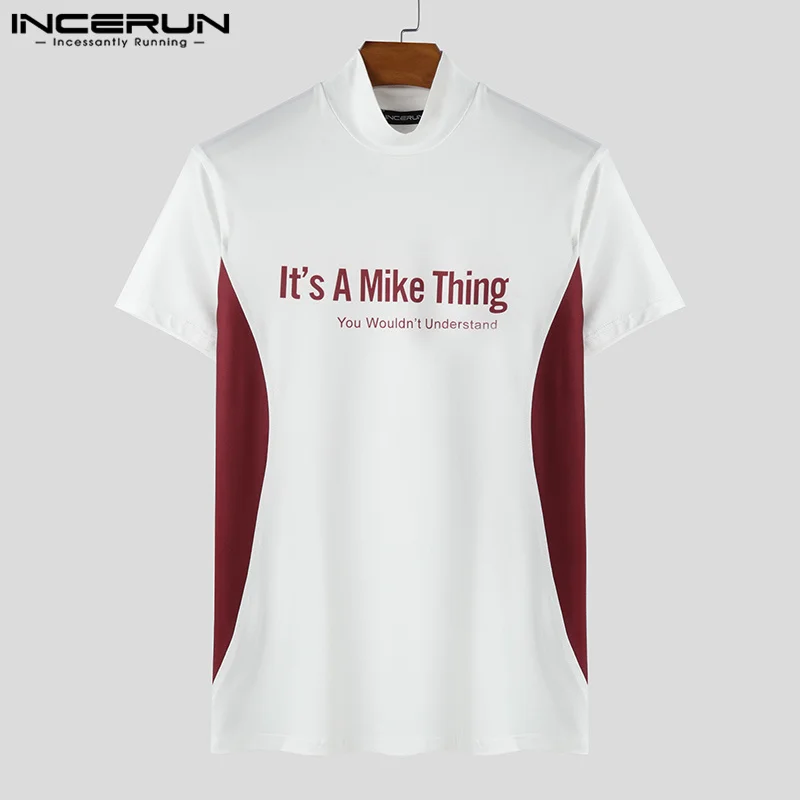 INCERUN мужские футболки в европейском американском стиле с коротким рукавом
