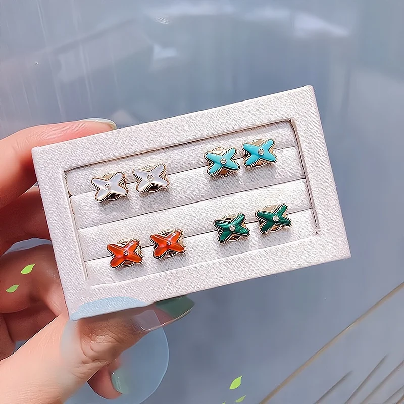 

Женские серьги из серебра 925 пробы, с крестом х