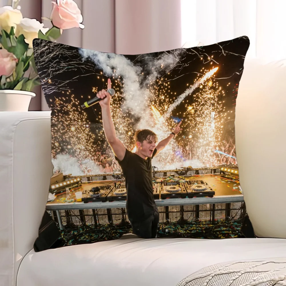 M-Martin GarrixS Плюшевая Наволочка 40x40 Квадратная Декоративная Домашний Декор