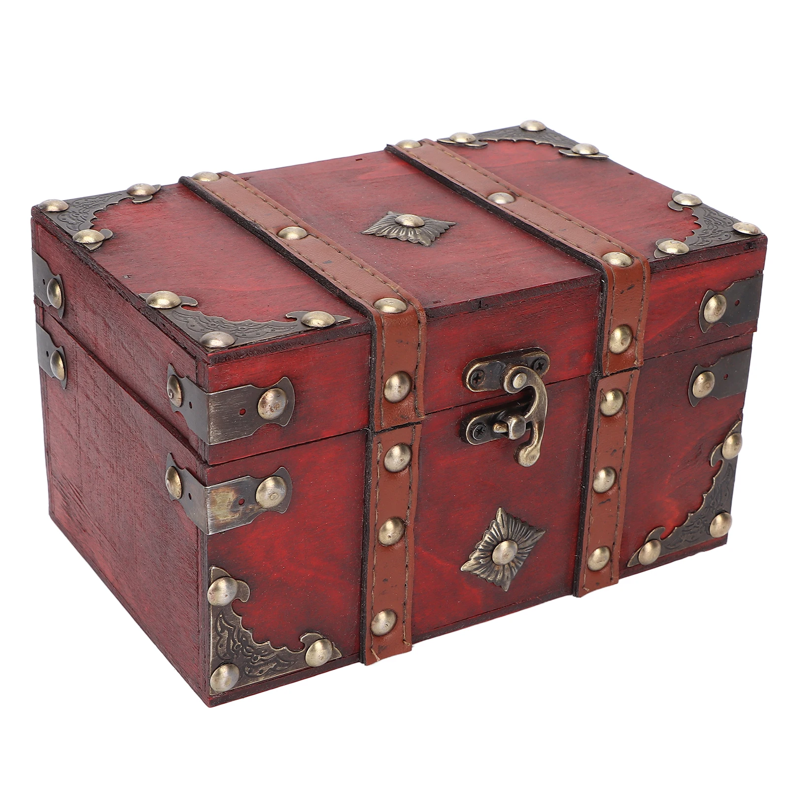 

Retro Storage Box Vintage Jewel Storage Box Decorative Wooden Case for Home Beauty Salon