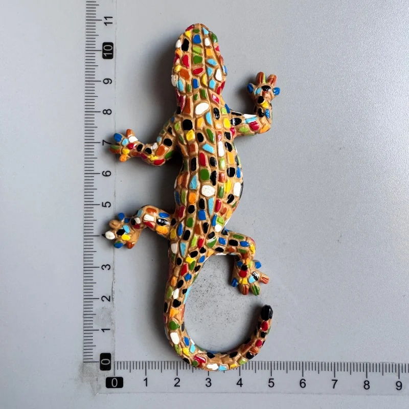 

3D испанская доминиканская Республика туризм памятная ящерица геккон магниты на холодильник наклейка на холодильник для домашнего декора