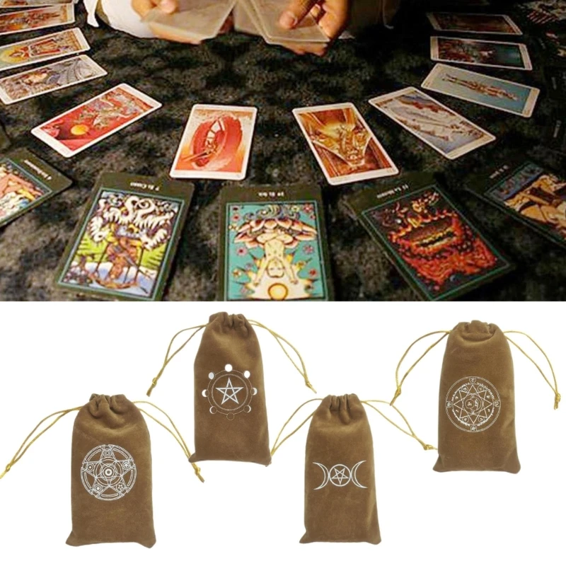 

Star Pendulum Board Wooden Dowsing Board Divination Tarot Game Cards Velvet Bag 55KD