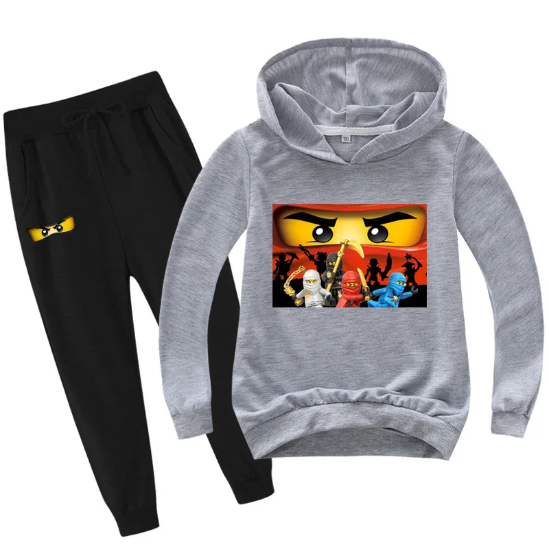 Детский спортивный костюм-двойка с капюшоном и штанами