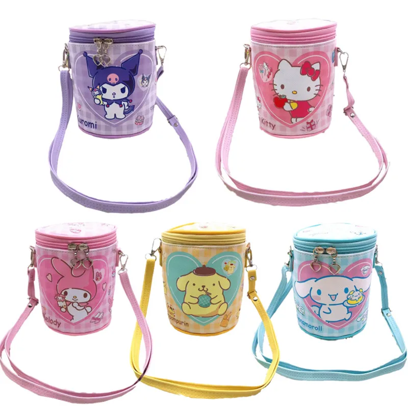 

Сумка-мессенджер Kawaii Sanrios, Hello Kit, Kuromi, с рисунком из мультфильма, Подарочный Кошелек для монет
