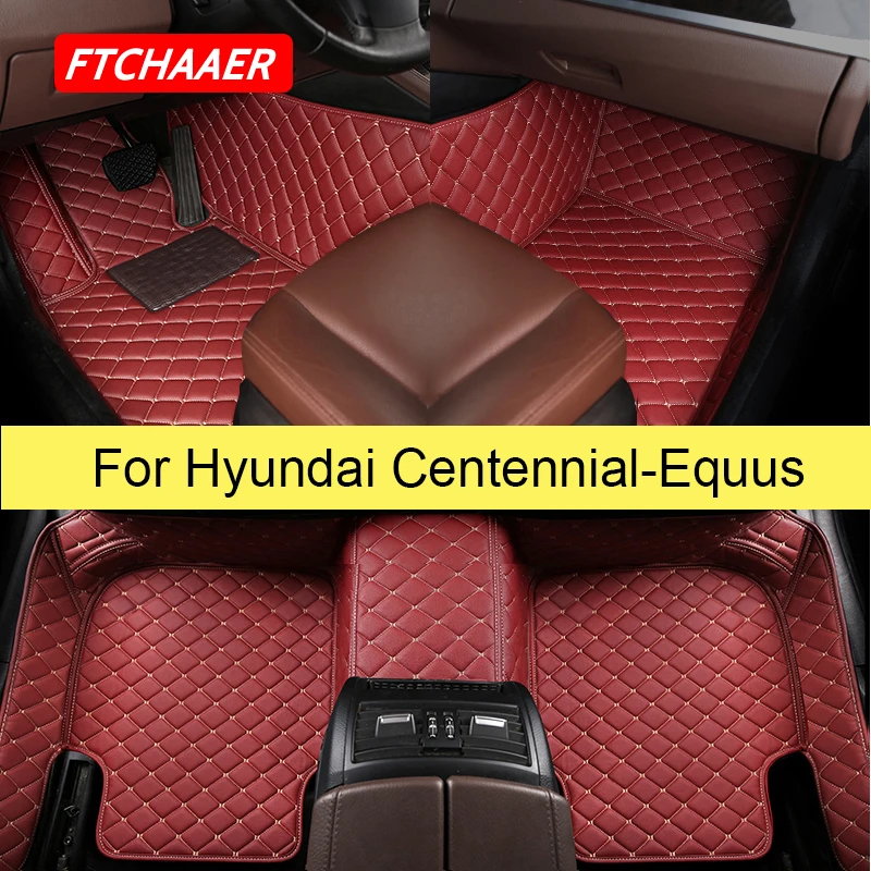 

FTCHAAER Car Floor Mats For Hyundai Centennial Equus Foot Coche Accessories Auto Carpets