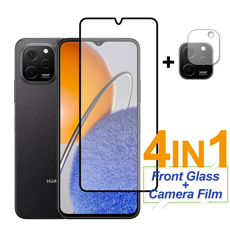 

Full Cover Screen Protector For Huawei Nova Y61 Tempered Glass Protective Camera Film For Huawei Mate 50 Nova Y61 Y70 Y90 10 SE