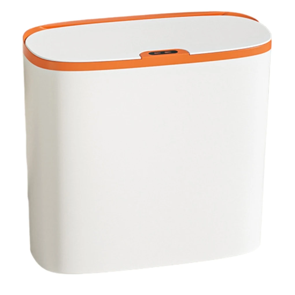 

White Innovative Trash Can With Lid Versatile And Efficient Waste Management Slim Garbage Can