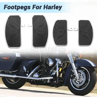 motorcycle front rear foot pegs floorboards footboard pedals for harley sportster xl883 1200 x48 72 dyna softail 2002 2021