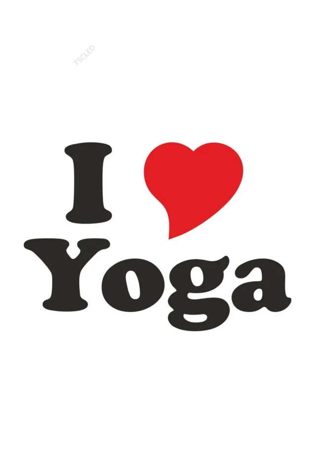 

I Love Yoga Автомобильная наклейка