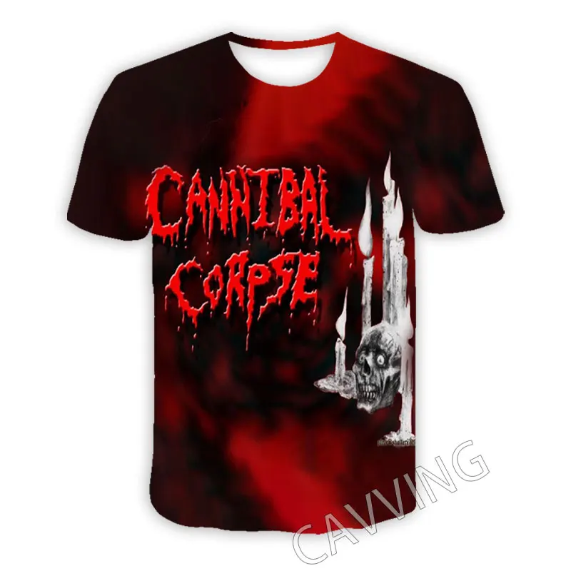 Лидер продаж! Оптовая продажа повседневные футболки с 3D принтом CANNIBAL Dead в стиле