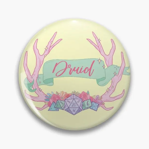 

Druid Customizable Soft Button Pin Fashion Metal Lapel Pin Decor Hat Jewelry Cartoon Creative Funny Clothes Brooch Gift Collar