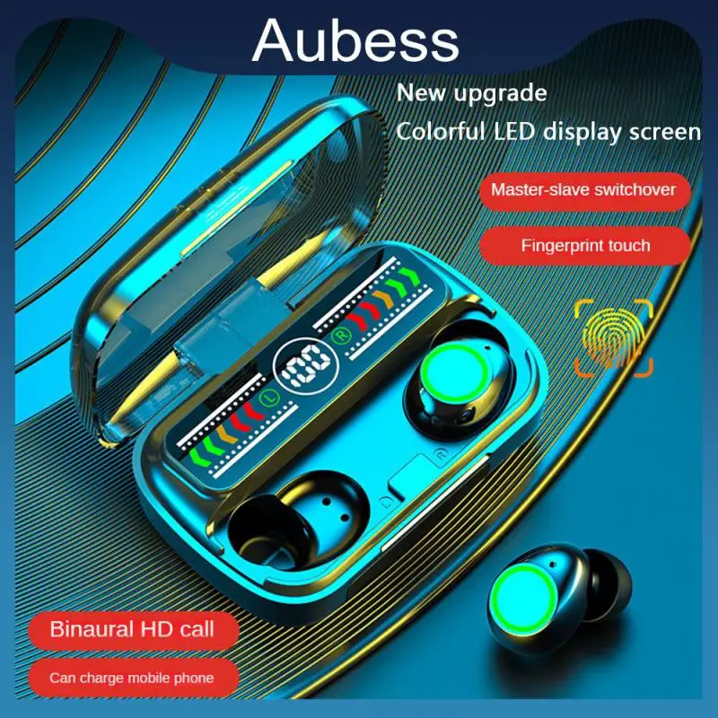 

Led Digital Display Chip 5.3 Intelligent Noise Reduction Colorful Small Portable Touch Fingerprint Sound Quality Wireless