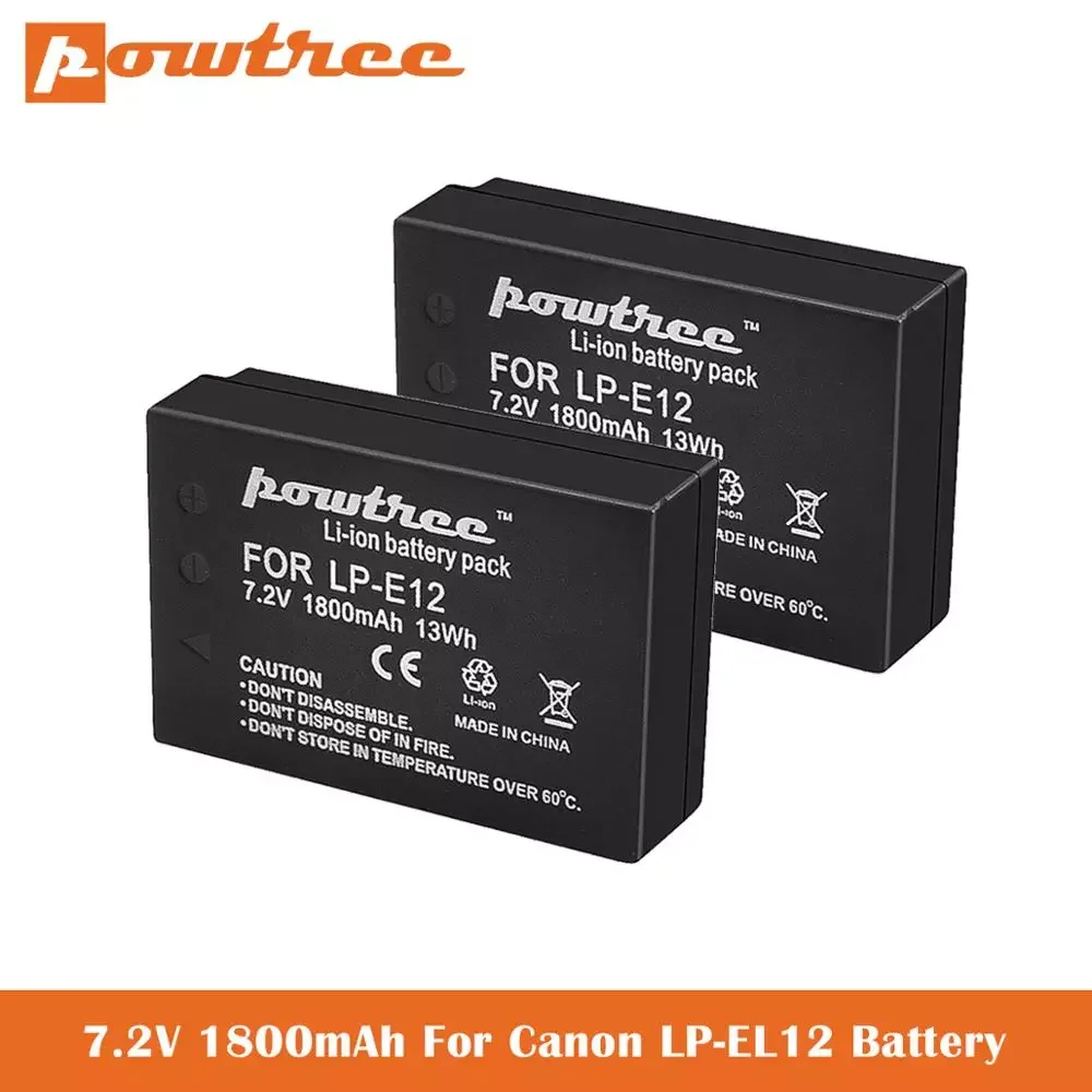 

Batteries for Canon SX70 HS, Rebel SL1, EOS-M, EOS M2, EOS M10, EOS M50, EOS M100, EOS M200 Mirrorless Digital Cameras